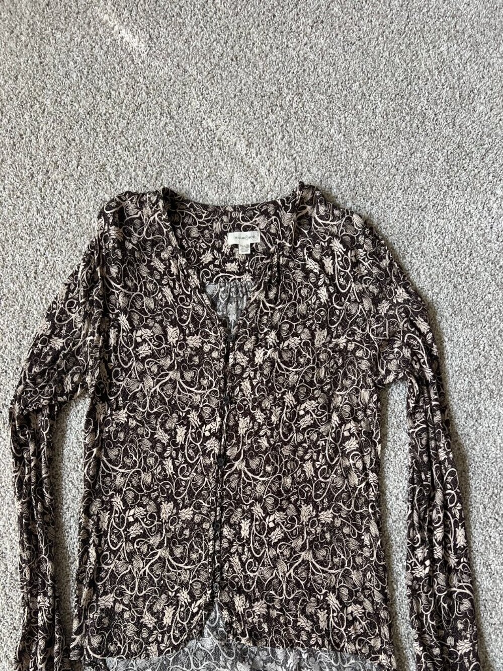 TREASURE & BOND | Shirred Button-Up Shirt | Size Small